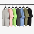 Yali Custom logo Streetwear Oversized Aicd Wash t Shirt Mens Plain 100% Cotton Thick Tshirt Unisex Vintage Wash T-shirts
