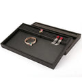 Wholesale Luxury High Quality Jewelry Display Ring Bracelet Necklace Earring Organizer PU Leather Handmade Custom Logo