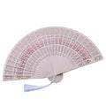 8-inch Full-flush Fragrant Wood Fan with Chinese Characteristics Gift Fan  Sandalwood Customizable logo Fan