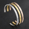 Custom Bangle Name Stainless Steel Cuff Bangles Bracelets for Women Girl Rose Gold Jewellery Valentine's Day Gift