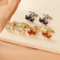 Hot Selling Personalized Style Men's Cufflinks Light Luxury Leaf Cufflinks Accessories Exquisite Gift