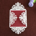 OEM Blank Geometric Pattern Square Greeting Cards Small Business Crafts Wholesale Wedding Laser Cards