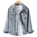 New Arrival Men's Waterproof Quick Dry Denim Varsity Jacket Casual Plus Size Autumn