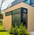Outdoor Cedar Wooden House Invyl Siding Brown WPC Wood Composite Exterior Wall Cladding Panel