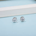 Messi Jewelry 925 Solid Silver Wholesale White Gold Moissanite Diamond Earring