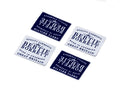High End Customized Clothing Label Wholesale High-density Woven Label Polyester Straight Cut Neck Label