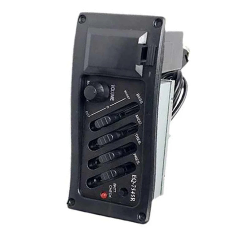 Highly cost-effective 7545R hot-selling guitar pickup is a non-battery-powered guitar equalizer that is suitable for folk guitar