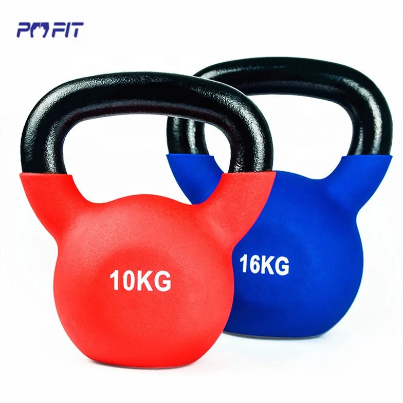 Workout 2 kg 6 kg 8 kg 10 kg Kettlebell Vinyl Kettle Bell Set Gym Fitness Accessories Colorful Weights Kettlebells