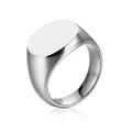 Fashion Jewelry Stainless Steel Gold Plated Custom Logo Ring for Men Women Casual/Sporty Daily Wear
