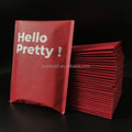 Custom Red Mailer Self-Seal Bubble Packaging Wrap Packaging Bags Matte Bubble Shipping Bag