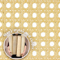 Top Quality Summer Cool Boho Fabric Real Indones Cane Webbing Natural Rattan Webbing Roll on Sell