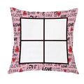 Wholesale Pillowcase Sublimation Fabric Four-palace Lattice Love Pattern Sofa Pillow Case