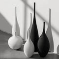DwaxHome Modern Simple Handwork Art Coastal Vase Ceramic Tabletop Vase Living Room TV Cabinet Soft Ming Dynasty Antique China