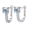 Gra Certified 0.5ct Moissanite Wedding Earrings for Women Gift Lab Diamond 925 Sterling Silver Original Fine Jewelry