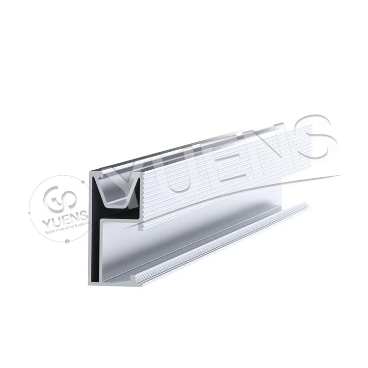 Yuens OEM Factory Pv Energy Power Station Solar Panel System Roof Kit Mounting Installation Brackets Aluminum Rail Structure