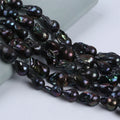Zhuji 15-22mm Black Real Loose Beads Freshwater Large Size Baroque Pearl Strand