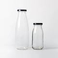 200ml 250ml 300ml 500ml 1000ml Clear Water Bottle Portable Beverage Glass Bottle With Screw Cap