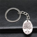 WYSIWYG 26x17mm Zinc Alloy Antique Silver Plated Life Tree Key Chain for Souvenirs Gift P1-ABD-C15336