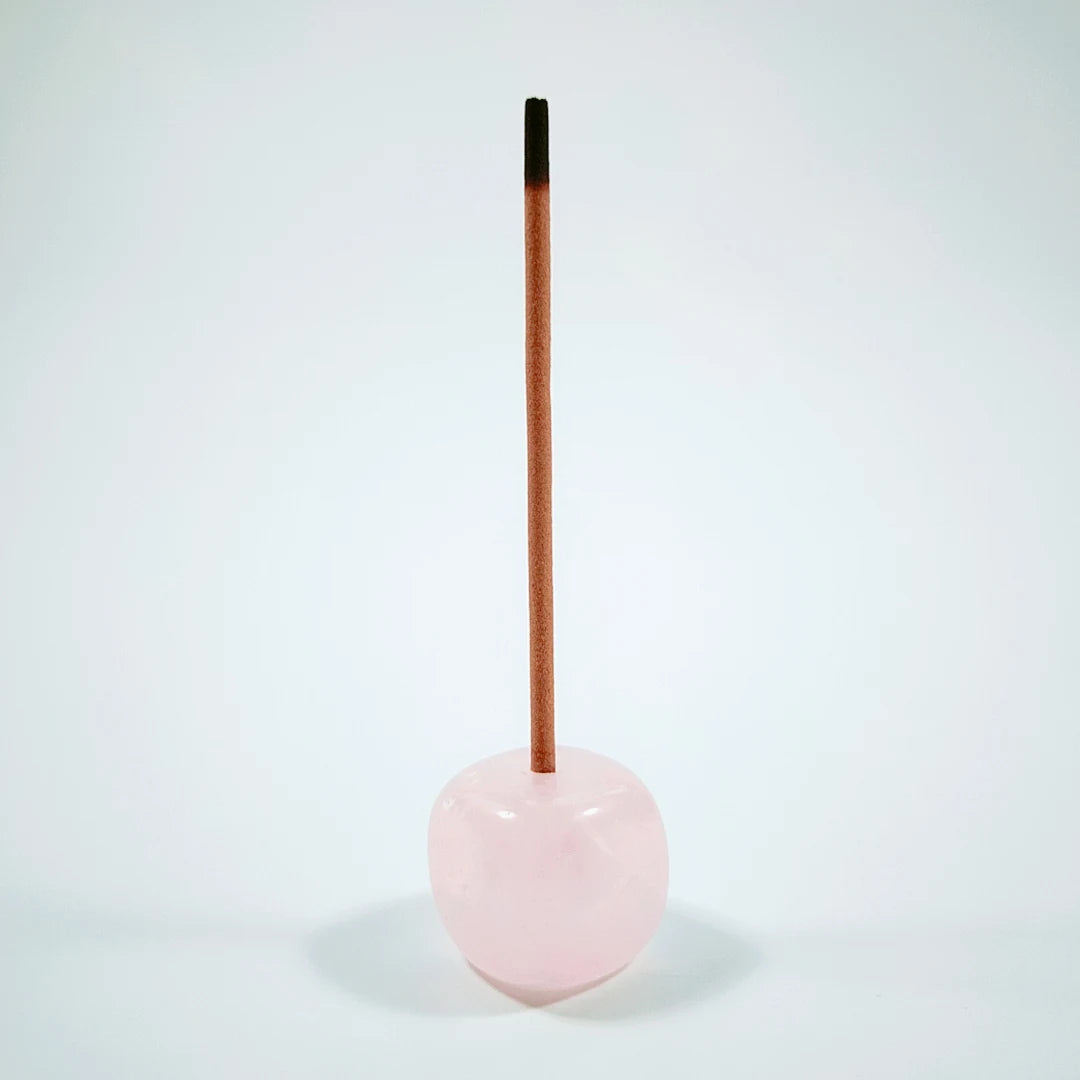 Crystal DIY Wholesale Rose quartz crystal Incense Holder Tube Hollow From China