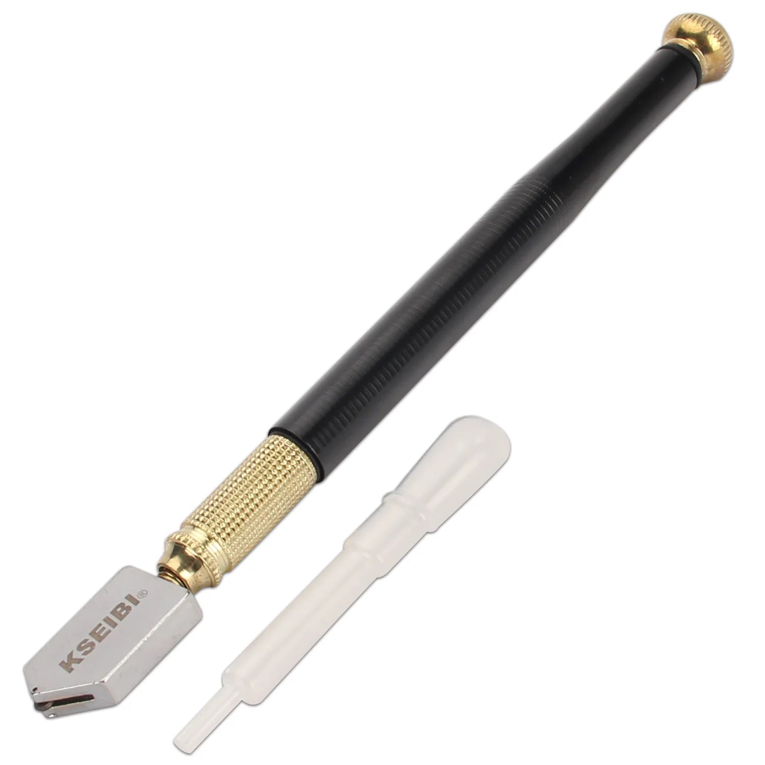 KSEIBI Oil Feed Glass Cutter for Mirror Stained Glass and Thick Glass Cutting Wheels Tool Diamond Precision Glass Cutting Tool