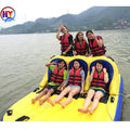 6 Riders Inflatable Water Sport Toy Exciting Towable Inflatable Water Bandwagon Boat
