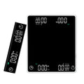 Custom High-End Espresso Mini Coffee Scale 5kg/0.1g Digital LED Touch Battery Powered Free Pour Over with Double Display