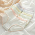 Newest Thin Soft Breathable Young Girl Women's Underwear Cotton Panty With Lace Seamless Ladies Full Panties Underwear Women's