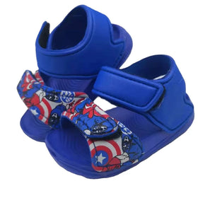 Soft Cartoon EVA Light Weight Flat Kids Slides Sandals Shoes Buckle Straps Sandals Baby Toddler Children Sandals