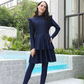 MOTIVE FORCE Simple Design Women Plus Size Burkini Customized 3 Pcs Women Swimsuits Muslim Swimwear Burkinis