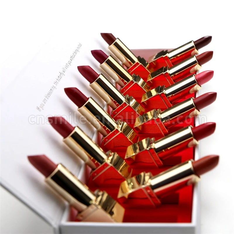 Factory Wholesale Multicolor Lipstick Matte Lipstick Box Packing Long-lasting Moisturizing Vegan Lipstick