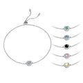 Abiding Jewelry Professional Factory Wholesale Love GRA Certified 925 Sterling Silver Heart Shape Moissanite Bracelet