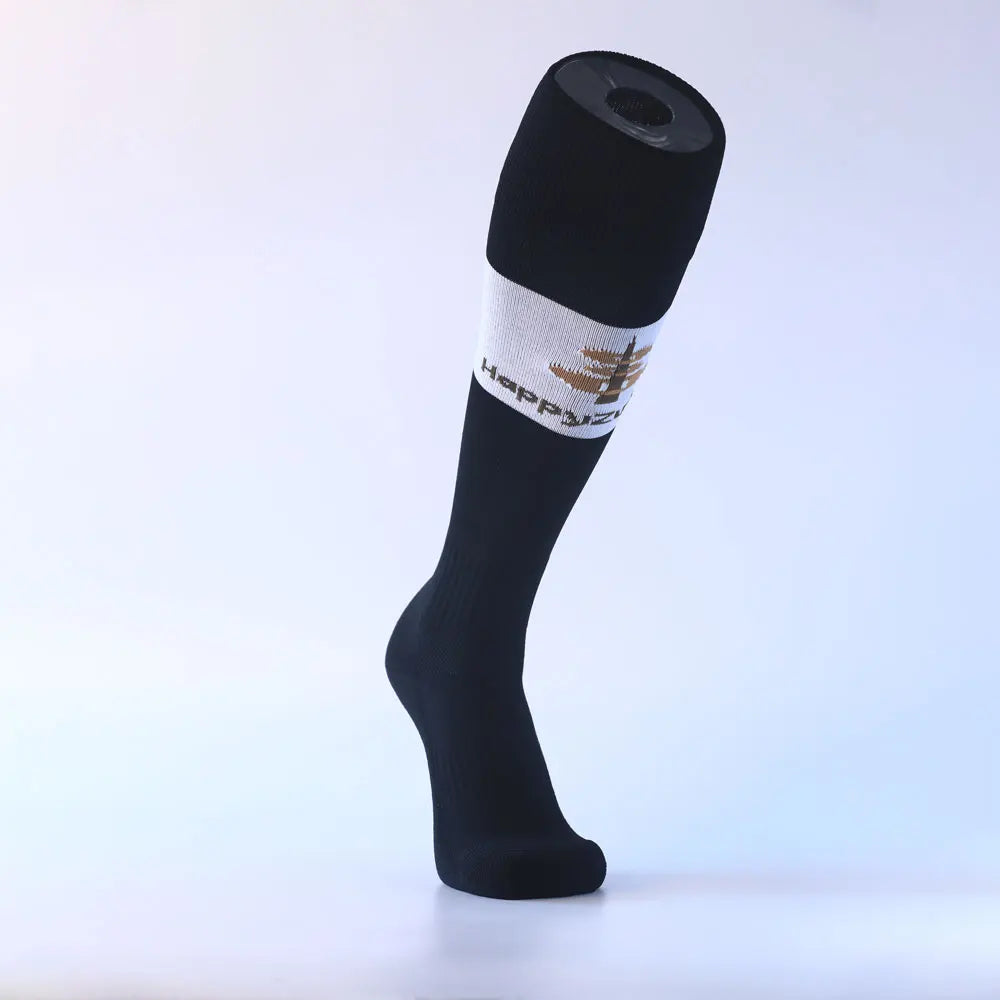 Customizable Autumn Yoga Socks for Women Non-slip Crew Pilates Tape Design Sports Soccer Football Cuff Bottom Grip Socks
