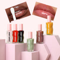 Custom Manufacturers Vegan Glitter Personalized Sunscreen Colored Honey Aloe Vera Luxury Lip Butter Balm with Logo