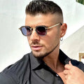 Fashion Trendy 2024 Sunglasses Retro Steampunk Small square Metal Frame Sunglasses Unisex Anti-blue Eyeglasses Frames