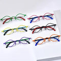 2024 Handmade Custom Logo Unisex Frame Square Glasses Eyewear Eyeglasses Business Half Glasses Frame