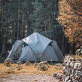 2025 Outdoor Camping Luxury Spot Three Door Hexagonal Outdoor Camping Tent Family Style Large Camping House Tent