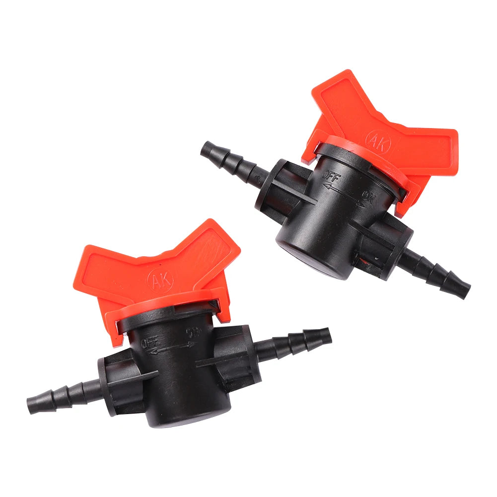 1/4 Inch Garden Agriculture Hose Water Stop Connector Control Valve Irrigation Mini Valve for Hose Drip Irrigation