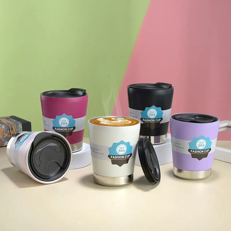 Wholesale 318ml Leakproof Stainless Steel Thermal Car Tumbler Double Wall Vacuum Insulated Coffee Mug Cup with Lid