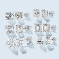Gold Lab Diamond Earrings 10k White Gold Def Vs Synthetic Diamond Claw Setting Earring Round Lab Grown Diamond Stud Earrings