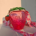 2026 Party Favors Cute Fruit Shape  Summer Tumblers 500ml Strawberry Orange Water Bottle Plastic Wholesale in Bulk