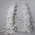 Floral Arrangement Supplies 8ft Moon Shape Wedding Arch Backdrop Flowers Decoration