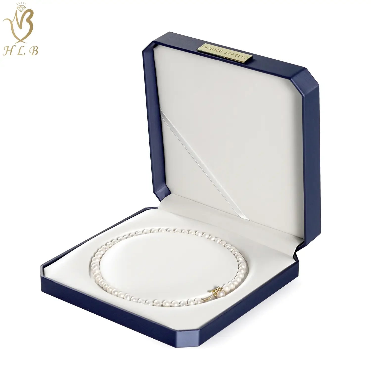 Factory ODM Elegant Gift Box Custom Jewellery Packaging Leather Jewelry Box for Pearl Necklace