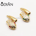 Hotselling Stainless Steel Snake Head Nail Buckle Charm Bracelet Accessories Clasp Leather Bracelet Findings
