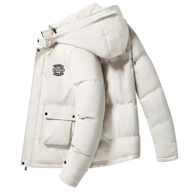 Wholesale Outdoor Mens Winter Bubble Coats Clothes Custom Winter Hood Puffer Jacket