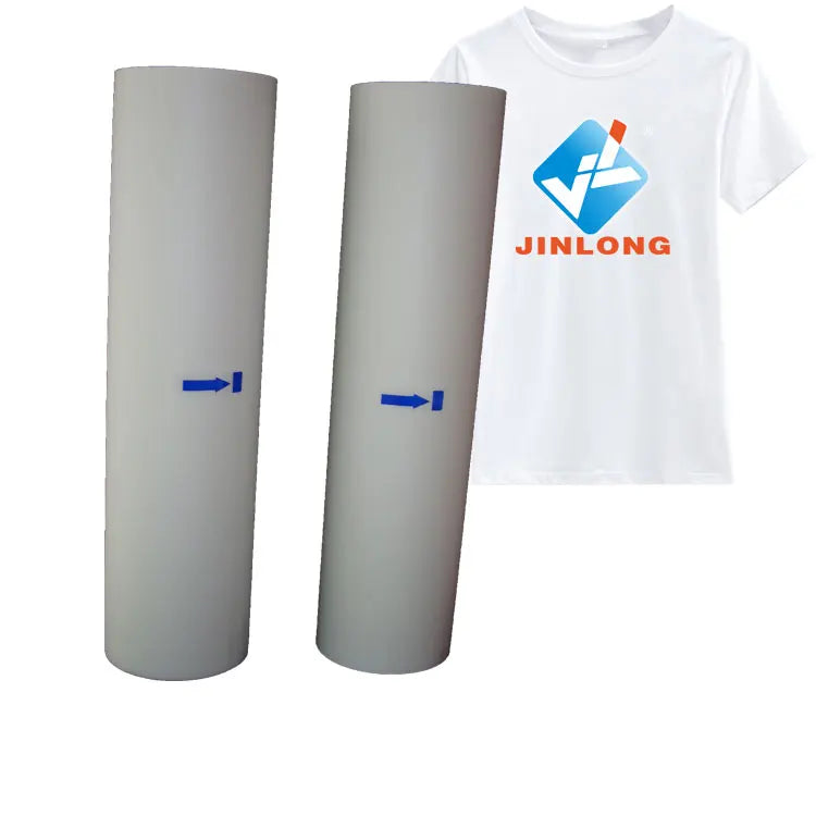 Dtf Film 50cm*100m Hot Cold Peel Transfer Dtf Film 20inch 13inch 24 Inch Single Matte 75um Dtf Roll Film for Textile T-shirts