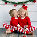 Fashion Family Christmas Pajamas for Children Kids Women and Adult Sublimation Satin Pajama Set Women MegaBDM