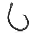 Demon Black Circle Hooks Saltwater In-Line Fishing Hooks 3X Strong 2#~12/0