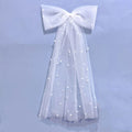 ShangHai Bride Hair Clip Bride's Favorite Gift Pearl Bow Hair Clip Bride's Hair Bow Pearl