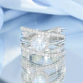 Wholesale Solid Gold Rings for Women with VVS Moissanite and Emerald Stone