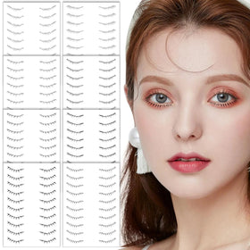 3D Lower Waterproof False Eyelashes Tattoos Sticker Temporary Eyelash Tattoos for Beauty Makeup